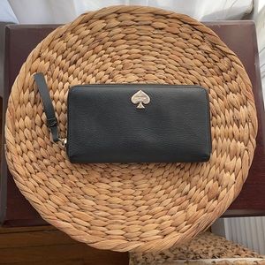 Kate Spade black leather wallet